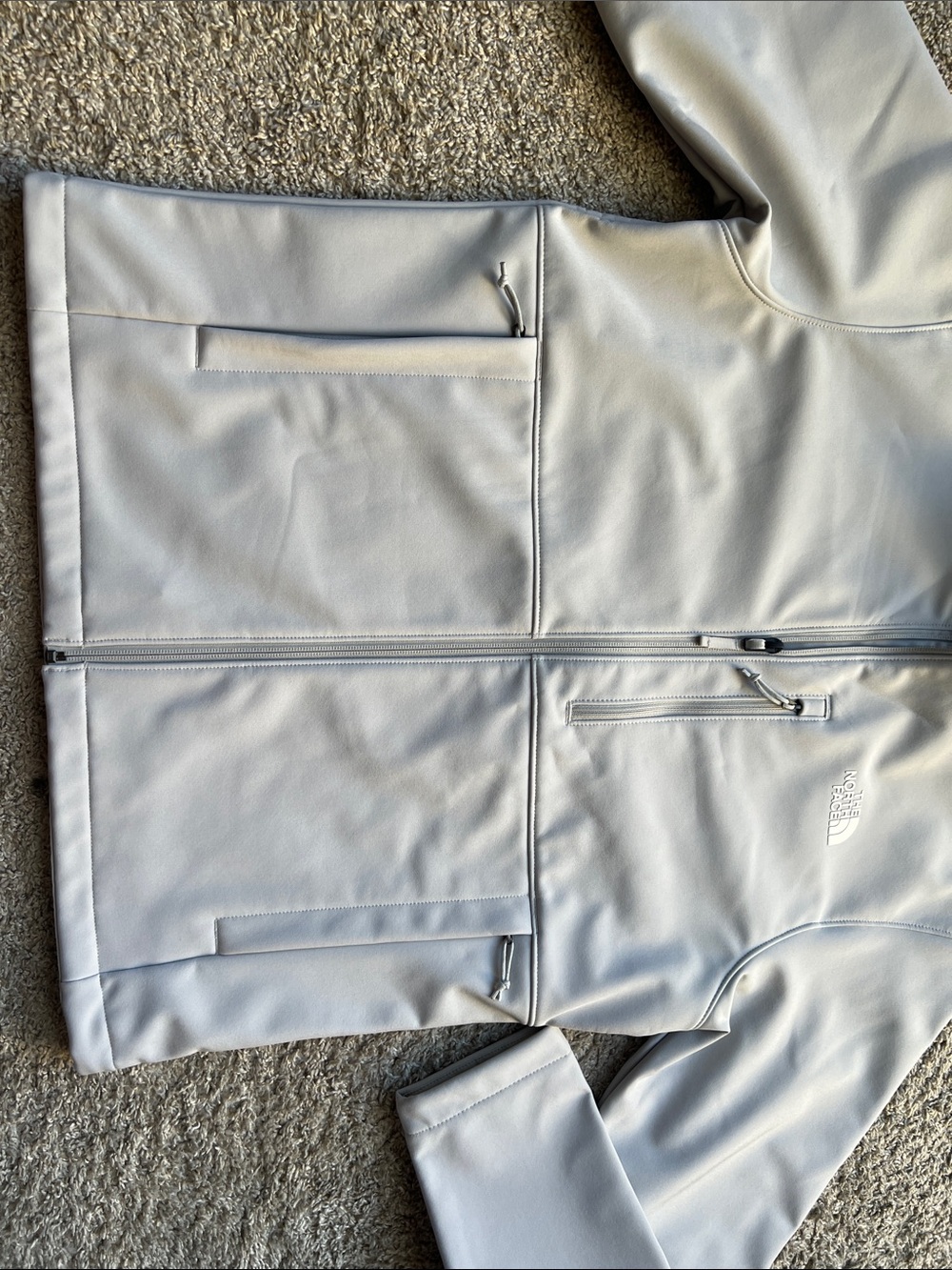 Men’s The North Face Apex Bionic Jacket light gray Size M - Picture 3 of 8